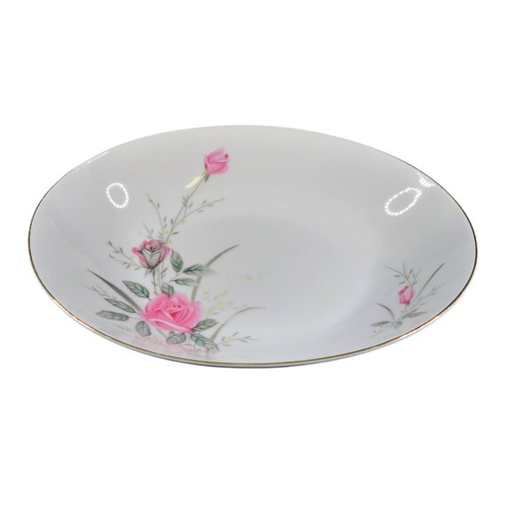 Vintage 1960s Fine China of Japan Golden Rose Porcelain Oval Serving Bowl - Picture 2 of 8